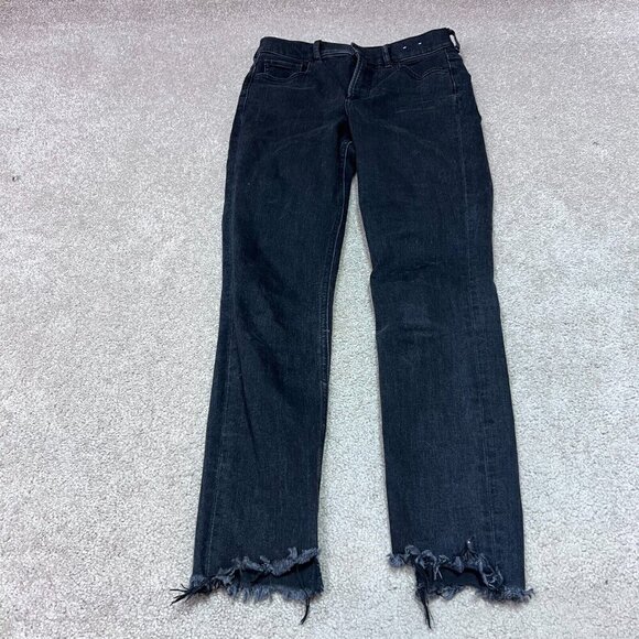 Express Jegging Ankle Black Skinny Super High Rise Pockets Women's Size 2 - Picture 6 of 14